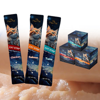 Friandises à lécher crémeuses pour chats Max Pet, bâtonnets de collation au poulet, au thon et au saumon, vente en gros