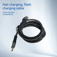 Kabel Data Pengisian Cepat 100W Berbahan Nilon, untuk Ponsel Apple, Huawei, dan Android, Kabel Pengisian Cepat Tipe-C