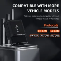 Vgate Vlinker MS para Lector de Códigos OBD2, Escáner para Herramienta de Diagnóstico de 12V/24V, ELM327 V23 CH LS CAN IOS/Android/Windows PC