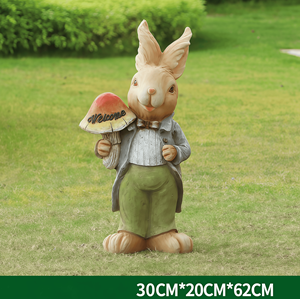 Скульптура из стекловолокна «Кролик Питер» — для украшения дома, сада, детского сада, торгового центра, на заказ, любой размер - Product Image 4
