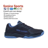 Chaussures de tennis Padel de haute qualité, chaussures de tennis Padel noires pour hommes, personnalisez vos propres chaussures de tennis Padel