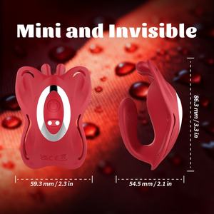 Vibratore Indossabile per Adulti con 9 Modalità, Ricaricabile USB, Telecomando, Vibratore a Rosa per il Piacere Femminile - Product Image 6