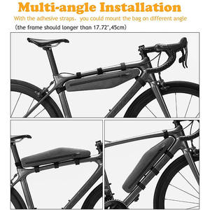 Sac <span class=keywords><strong>de</strong></span> vélo triangulaire à cadre interne <span class=keywords><strong>de</strong></span> 1,5 L avec fermeture éclair imperméable et tendance, sac <span class=keywords><strong>de</strong></span> guidon pour le cyclisme - Product Image 5