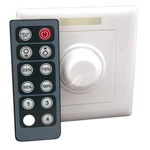 בקר עמעום LED איכותי עם 11 מקשים, שלט רחוק PWM/חוטי, צבע יחיד, השהיית הפעלה, עוצמת תאורה, DC12-24V 16A - Product Image 2