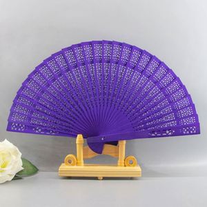 Vintage <b>Handheld</b> <b>Fans</b> for Weddings Parties Custom Printed Engraved Foldable Wooden Hand Portable Classic Bamboo Crafts - Product Image 3
