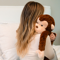 Peluche singe chauffable au micro-ondes