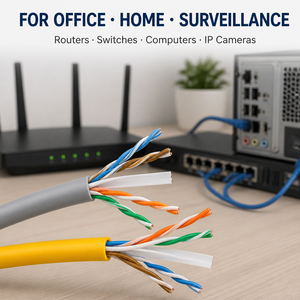 <span class=keywords><strong>Cable</strong></span> <span class=keywords><strong>Ethernet</strong></span> Cat5e UTP de Cobre Libre de Oxígeno de Alta Calidad, 305m 1000ft, 26 AWG, Revestimiento de PVC Ecológico, <span class=keywords><strong>8</strong></span> Conductores, para Interiores, LAN, Banda Ancha - Product Image 6