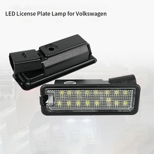 Luz LED para Placa de Matrícula Trasera para Volkswagen Polo <span class=keywords><strong>6N2</strong></span> 9N 6R 6C, Sin Errores CANBus, para Seat Leon Toledo, Bombillas para Auto - Product Image 1