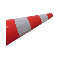 Cône de signalisation routière en PVC réfléchissant de qualité ingénierie, 750 mm, durable, avec lumière LED, protection IP68, pour la sécurité routière, directement de l'usine