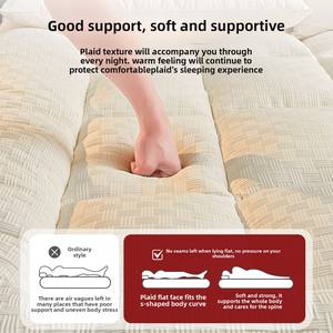 Coprimaterasso morbido trapunta singolo di qualità per l'inverno piegato caratteristica per il letto dormitorio della camera da letto di casa - Product Image 4