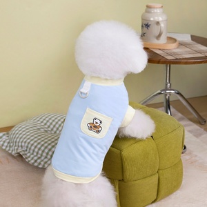 Ropa para perros Primavera Verano Ropa fina para mascotas Gato <span class=keywords><strong>Bichon</strong></span> Transpirable Perros pequeños Fabricante 25 Bolsillo Oso Camiseta - Product Image 6