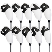 Accessoires de golf : Housse de fer de golf en cuir PU de qualité supérieure, OEM ODM, pour la tête de club de golf