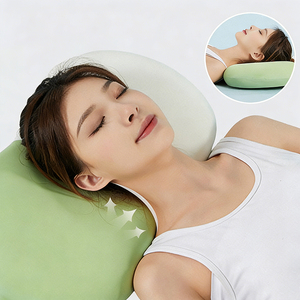 <span class=keywords><strong>Oreiller</strong></span> en mousse à mémoire <span class=keywords><strong>de</strong></span> <span class=keywords><strong>forme</strong></span> en <span class=keywords><strong>forme</strong></span> <span class=keywords><strong>de</strong></span> <span class=keywords><strong>ventre</strong></span> <span class=keywords><strong>de</strong></span> chat pour le sommeil, protection cervicale douce et confortable, soulagement <span class=keywords><strong>de</strong></span> la douleur – Offre Spéciale - Product Image 2