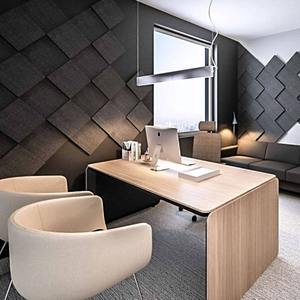 Panneau acoustique moderne en fibre de PET 100% de qualité européenne 9 mm/12 mm avec un design de modèle 3D, panneau mural et de plafond dense et épais - Product Image 4