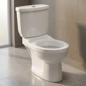 Modern Two Piece Washdown Toilet Floor Mounted Dual Flush Ceramic Bathroom Water Closet WC Set - Product Image 1