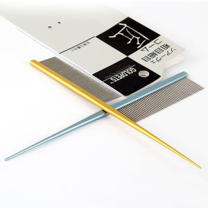 Baoli OEM Pettine di coda 25x180mm 14g acciaio inossidabile cane toelettatura pulci Pettine Pettine Pettine Pettine Pettine di coda di ratto per animali domestici - Product Image 4