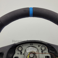 Volant de direction en cuir lisse microsuède pour l'intérieur automobile, M Performance pour BMW E90 E92 E93