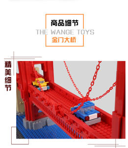 6210 World Structure Landmark San Francisco Golden Gate Bridge MOC Juego de bloques de ladrillos Bloques de construcción para niños Juguete de construcción - Product Image 4