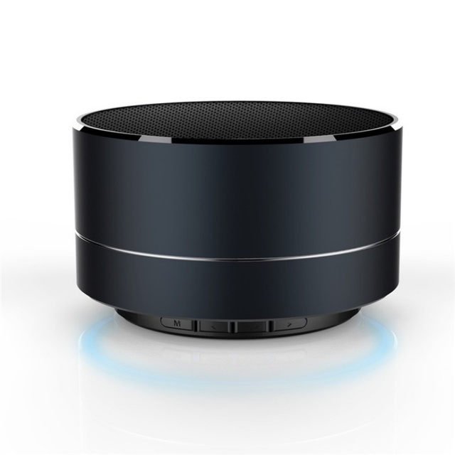 2026 New Mini Portable Speaker Metal Wireless Speaker RGB Lighting Waterproof Outdoor Music Player for Gift