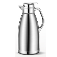 Bouteille Thermos Isotherme Classique de Voyage 2,3 Litres en Acier Inoxydable 304, Verseuse à Café et Thé, Avec Poignée