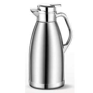 ترمس حراري بسعة <span class=keywords><strong>2.3</strong></span> لتر من الفولاذ المقاوم للصدأ 304، قارورة مفرغة من الهواء بتصميم كلاسيكي، إبريق شاي معزول وغلاية قهوة بمقبض مناسب للسفر - Product Image 6