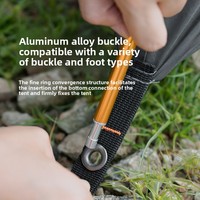 Poteaux de bâche en alliage d'aluminium léger 4,05 m (lot de 2), tiges de support pour auvent, abri solaire, tente de camping et randonnée