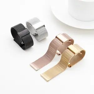 Cinturino in maglia acciaio inossidabile 40mm 41mm 44mm 45mm per apple watch serie 7 6 5 4 3 cinturino in metallo anello milanese