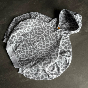 Tùy Chỉnh Heavyweight Leopard Đầy Đủ In Hoodies Cotton Dày Quá Khổ Ngụy Trang Zip up <span class=keywords><strong>Cheetah</strong></span> In Người Đàn Ông Áo - Product Image 2