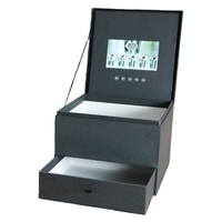 Caja de Regalo de Papel Plegable con Pantalla LCD y Video, Personalizada de Fábrica para Promociones