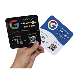 Tarjeta NFC <span class=keywords><strong>de</strong></span> Revisión, Evaluación por Inducción, Código QR Dinámico, <span class=keywords><strong>Google</strong></span> NTAG216, Etiqueta Adhesiva para Mesa, Modelo DLP, Reseñas Independientes para - Product Image 2