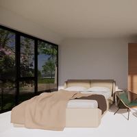 Maisonnette Apple élégante et limitée en édition, avec 2 ou 3 chambres, préfabriquée, mobile, modulaire, en forme de capsule, transport facile
