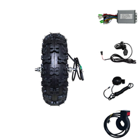 Kits de conversion pour brouettes électriques 13 pouces, moteur de moyeu sans balais DC basse vitesse 250W-500W, contrôleur et batterie au lithium motorisée
