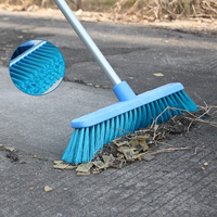Nouveau balai de brosse de balayage industriel commercial à poils durs et épais avec poignée extensible pour le nettoyage du pont