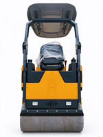 Compacteur routier vibrant à double tambour articulé, machine de compactage autoportée, direction hydraulique