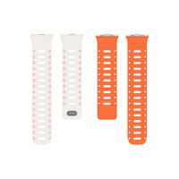 Bracelet en silicone magnétique respirant bicolore à trous pour Mi Band 8/9/10 Pro Redmi Watch 4/5/6, bracelet de sport souple