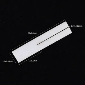 Factory Direct Sales White Zirconia Ceramic Feather Pen Tip 0.09 Square Ceramic Pen Tip