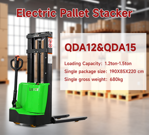 Apilador de montacargas personalizado Carretilla elevadora eléctrica de 1,5 toneladas Apilador de palés eléctrico de 3m Apilador de walkie eléctrico - Product Image 2