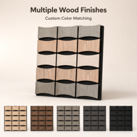 Panneaux acoustiques en MDF sur mesure, panneaux insonorisants pour murs, panneaux décoratifs en lattes de bois pour la décoration murale intérieure