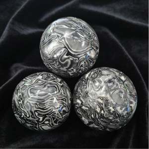 Vente en gros CrystalHola – Sphère d'agate noire bohème de haute qualité, polie, 5-7 cm, tendance mode, décoration d'intérieur unique, pour les fêtes, 1 pièce - Product Image 3