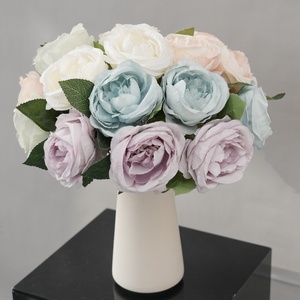 Roses artificielles en gros pour bouquets <span class=keywords><strong>de</strong></span> mariage, bouquets <span class=keywords><strong>de</strong></span> roses en soie artificielle personnalisés pour la décoration <span class=keywords><strong>de</strong></span> la maison - Product Image 1