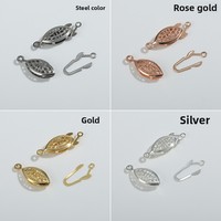 Composants de bijoux en acier inoxydable Pinch Clip Bail Connecteurs Fermoirs Pendentif DIY Fashion Collier Bracelet Boucles d'oreilles Ensemble