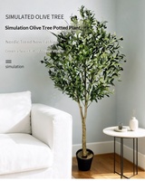 Künstlicher Olivenbaum 210cm Künstlicher Olivenbaum im Topf Kleine Pflanze für Regal Schreibtisch Eingangsbereich Deko Kein Gießen OEM Maßanfertigung