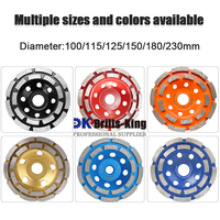 Disques à segment diamantés pour meuleuse d'angle 115 mm (4 1/2 po) pour le polissage et le nettoyage des surfaces en pierre et en béton