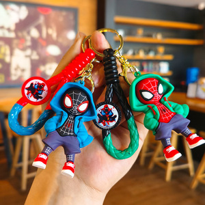 Nuova Serie <span class=keywords><strong>Marvel</strong></span> <span class=keywords><strong>Spider</strong></span>-<span class=keywords><strong>Man</strong></span>: Portachiavi con Bambolina in PVC Morbido e Silicone, Motivo Animale, Tecnica di Tessitura Metallica, Piccolo Regalo - Product Image 3