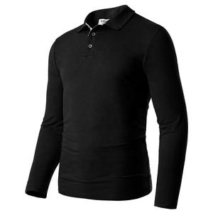 Maglietta da <span class=keywords><strong>Polo</strong></span> da Golf in cotone a maniche lunghe con colletto E-commerce - Product Image 3