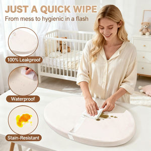 Colchoneta Impermeable para Cambiar Pañales de Bebé y Niño, Personalizable, Antideslizante, Lavable, con Correa de Seguridad - Product Image 2
