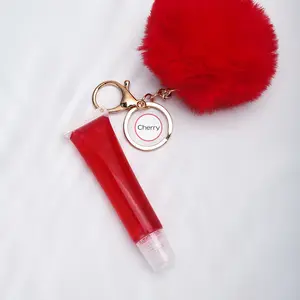 Hot Lipgloss Keychain Set Lip Gloss Plumper Moisturizing Lips Plump Oil Cheap Lipgloss Squeeze Tubes