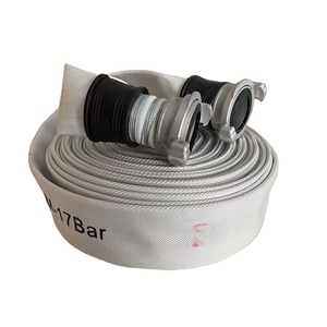 Tuyau d'incendie blanc doublé de PVC, longueur 10m-30m, marque Geshui, flexibilité supérieure pour les opérations de sauvetage d'urgence, résistance à haute pression - Product Image 3
