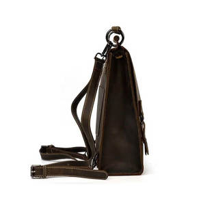Sac à dos pour ordinateur portable en cuir véritable de qualité supérieure, unisexe, pour les voyages et l'école - Product Image 5