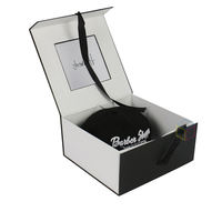 Boîte rigide personnalisée avec fenêtre en PVC, échantillon gratuit, logo, fermeture magnétique, pour vêtements, chaussures, emballage